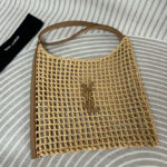 Saint Laurent Oxalis Bag In Raffia Macrame